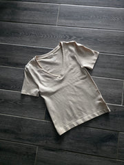 Basic top con mangas nude