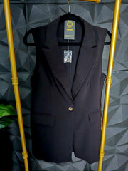 Long Black Vest