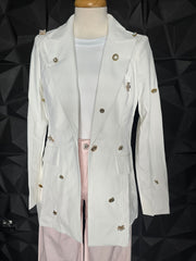 Blazer Blanco Apliqué
