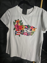 Tropical PR Top con mangas
