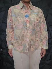 Camisa Manga Larga Flores