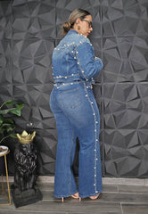 Jacket Mahón Con Perlas