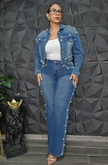 Jacket Mahón Con Perlas