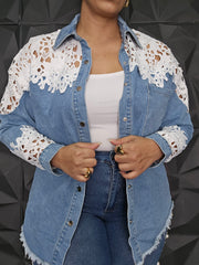 Camisa Manga larga Mahón & Lace