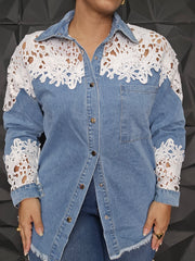 Camisa Manga larga Mahón & Lace