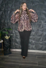 Camisa Manga Larga Leopardo
