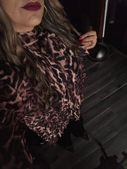 Camisa Manga Larga Leopardo