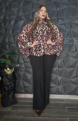 Camisa Manga Larga Leopardo