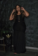 Set de falda & vest negro