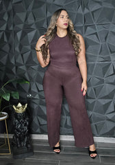 Set de pantalón & top chocolate