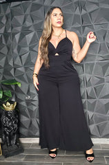 Enterizo Cruzado Busto & Espalda Negro Línea Colombiana