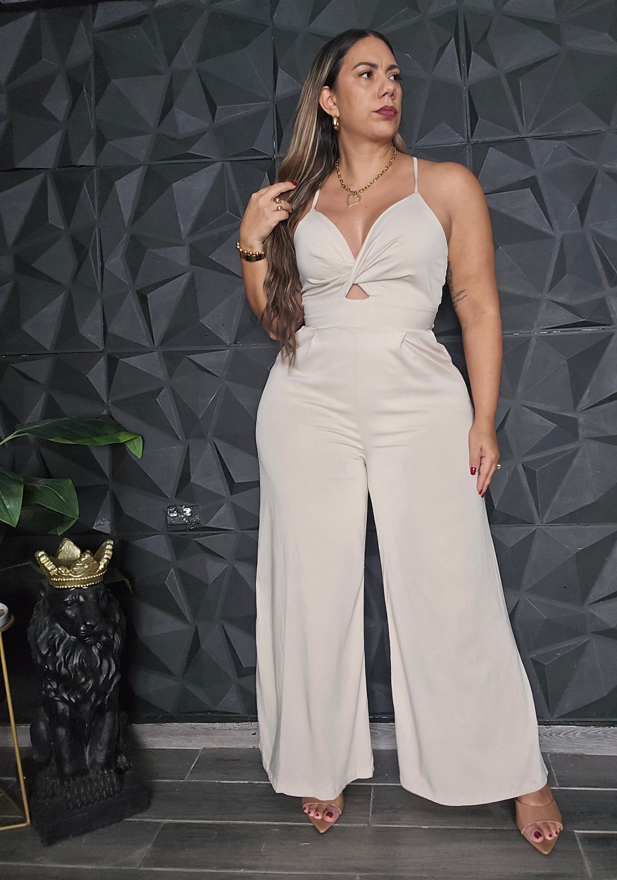 Enterizo Cruzado Busto & Espalda Ivory Línea Colombiana