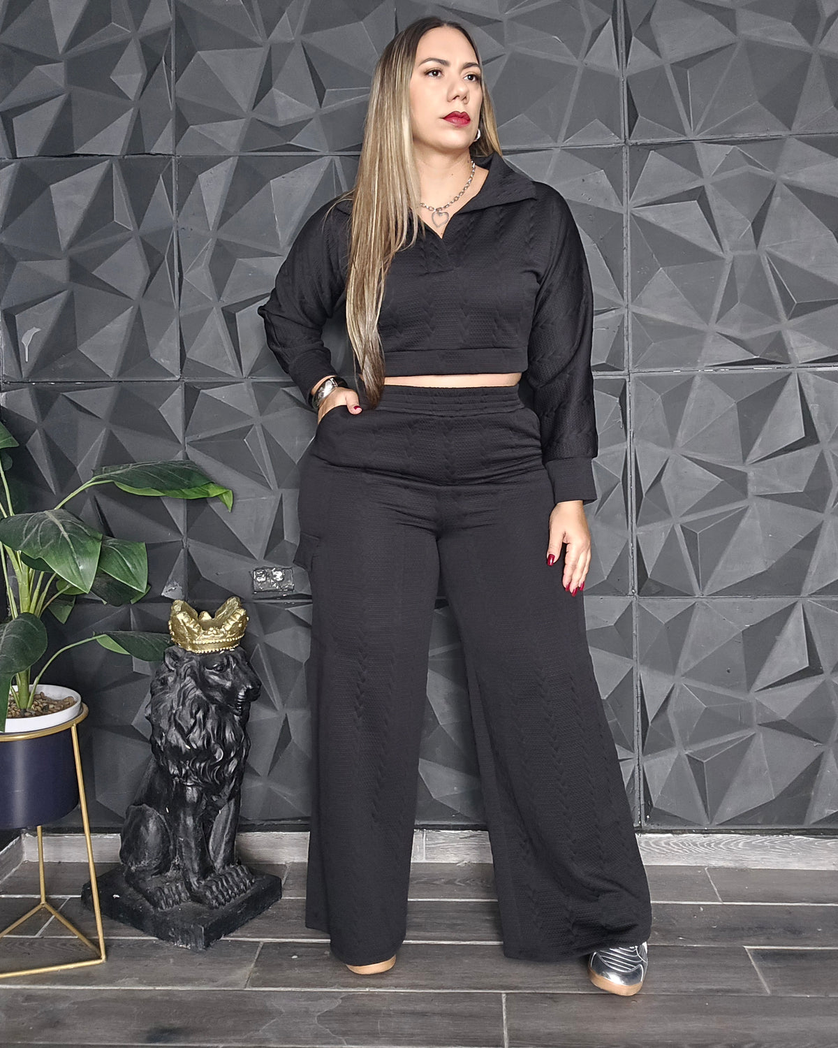 Set de Buzo & Pantalón Tela Trenzada Línea Colombiana