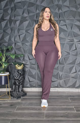 Set Activewear Acampanado & Top Coffe