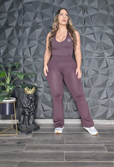 Set Activewear Acampanado & Top Coffe