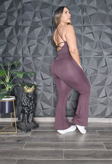 Set Activewear Acampanado & Top Coffe