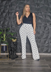 Pantalón Polka Dot Blanco & Negro Expandes