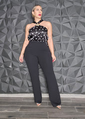 Jumpsuit Polka Dot Strech