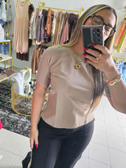 Camisa Básica Camel Línea Colombiana strech