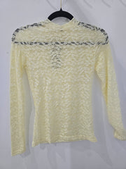 Camisa Lace Amarillo mantequilla Línea Colombiana