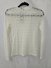 Camisa en lace blanca línea colombiana