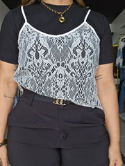 Camisa Lace Blanca Colombina