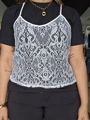 Camisa Lace Blanca Colombina