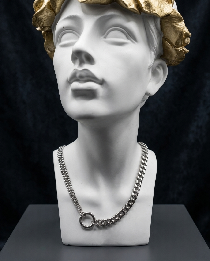 Collar Cadena Silver Stainless Steel