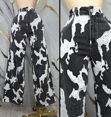 Mahón Vaca Print Blanco & Negro