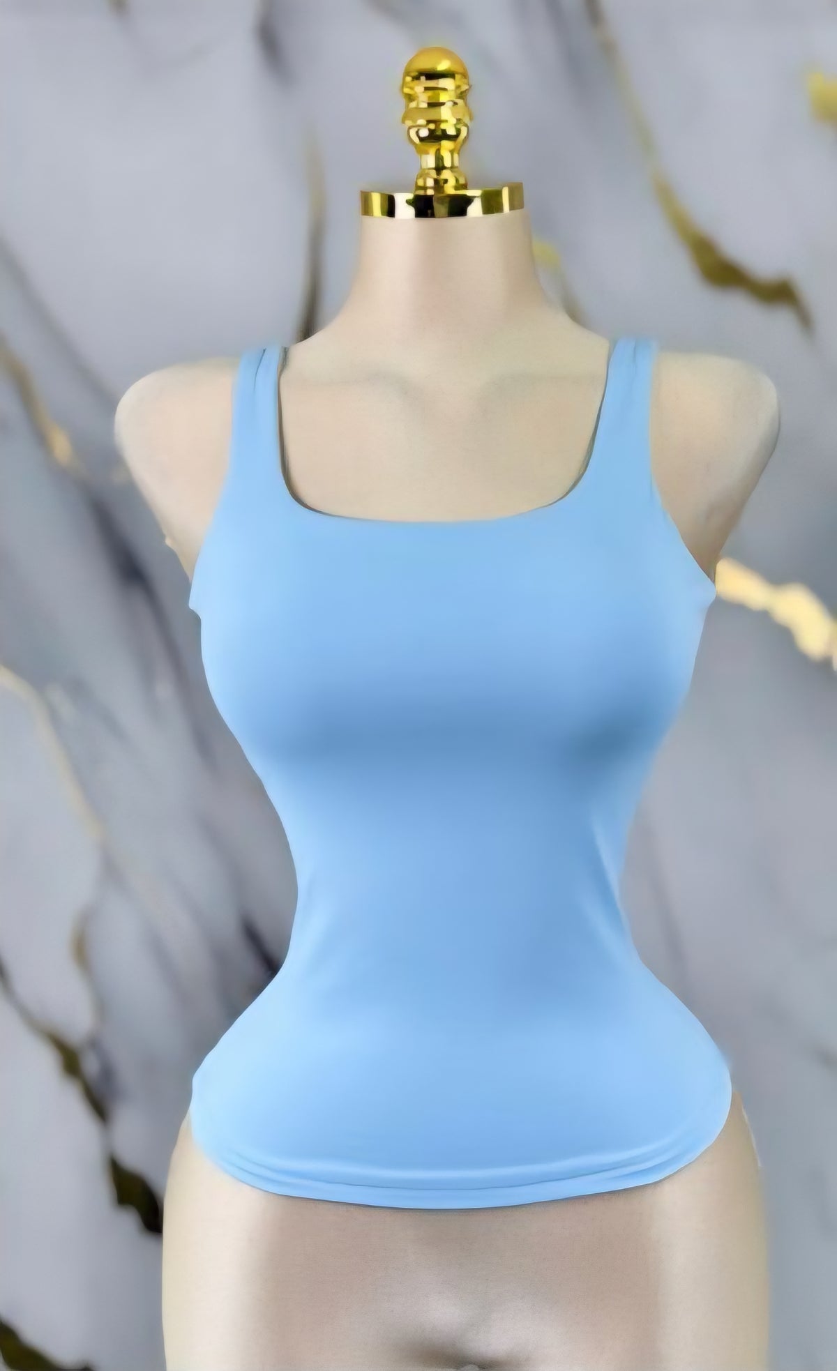Camisa Básica Baby Blue Tipo Fajita