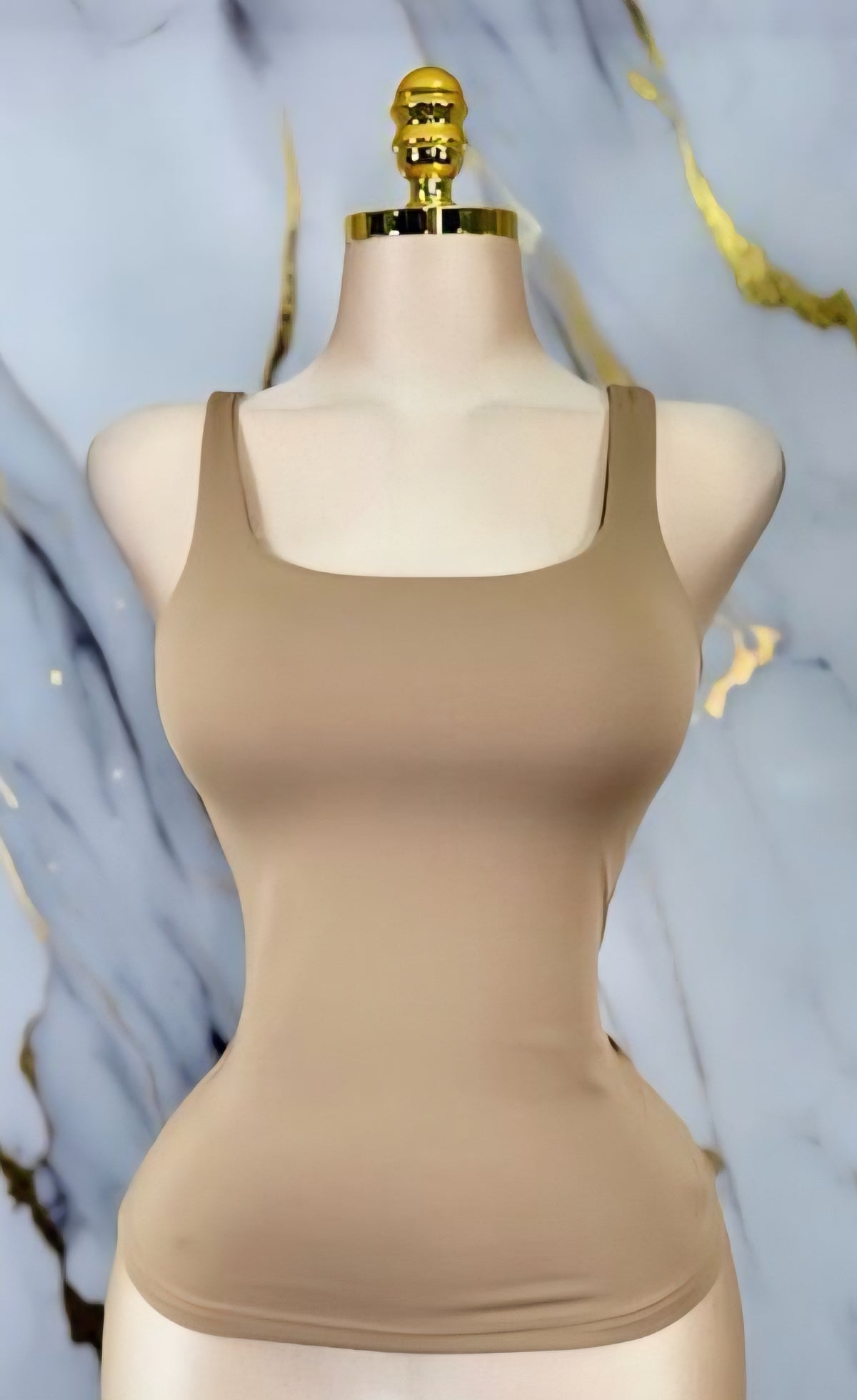 Camisa Básica Beige Tipo Fajita