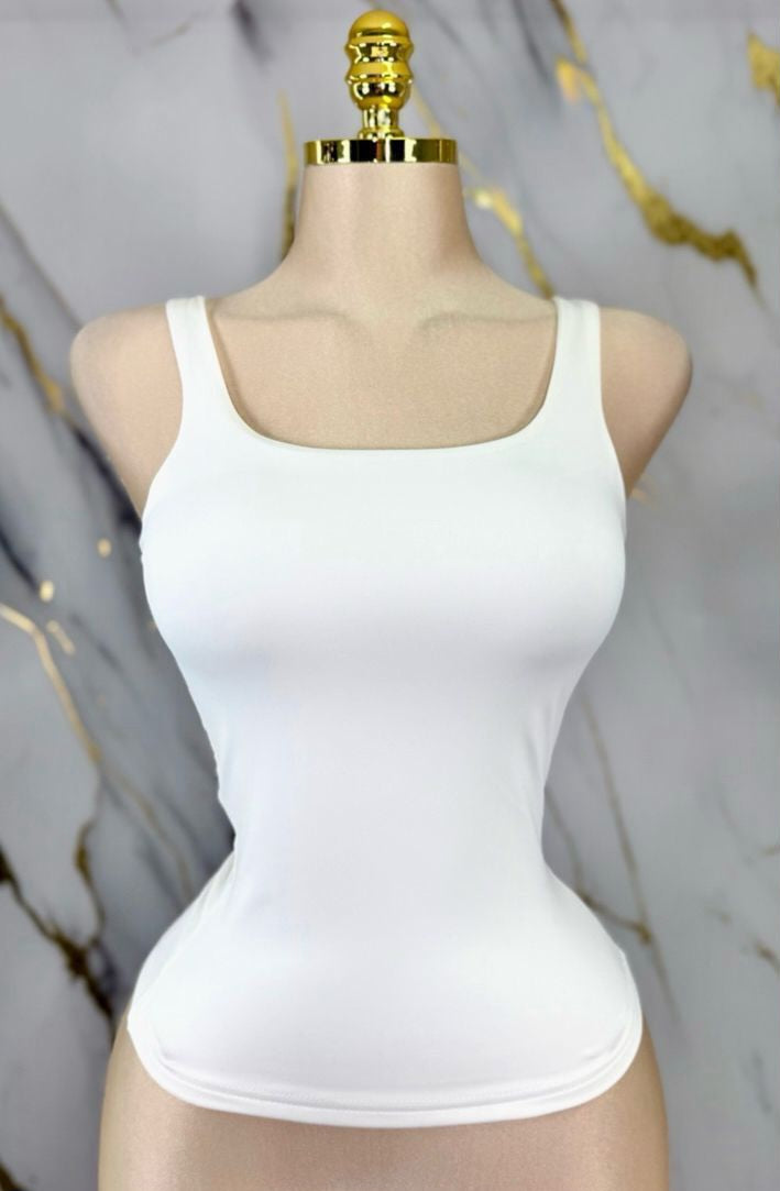 Camisa Básica Blanca Tipo Fajita