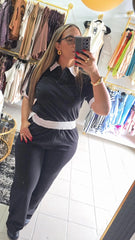 Set Black & White Polka Dot