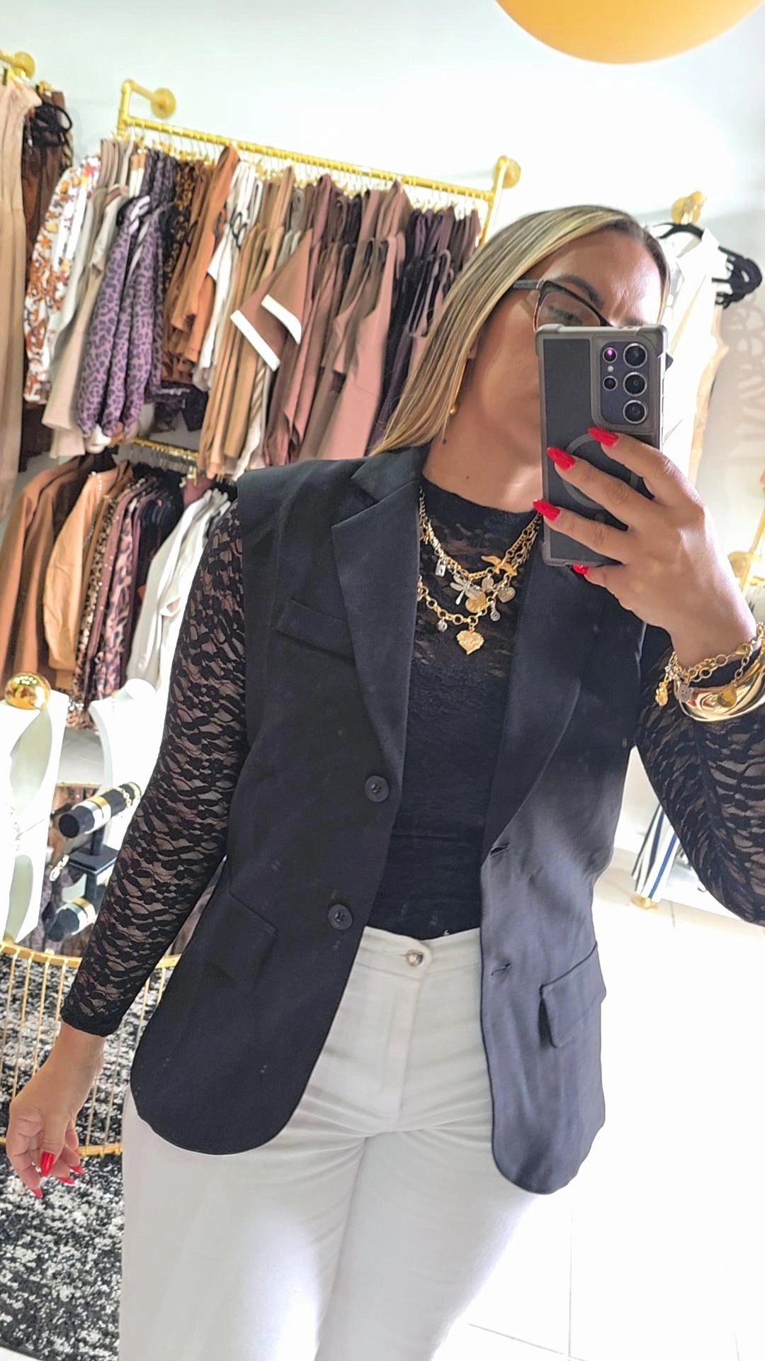 Vest Oversized Negro