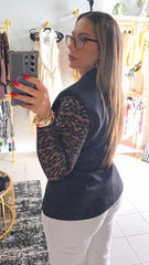 Vest Oversized Negro