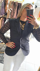 Vest Oversized Negro
