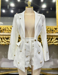Blazer Blanco Apliqué