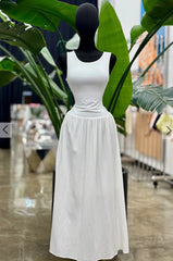Traje largo blanco