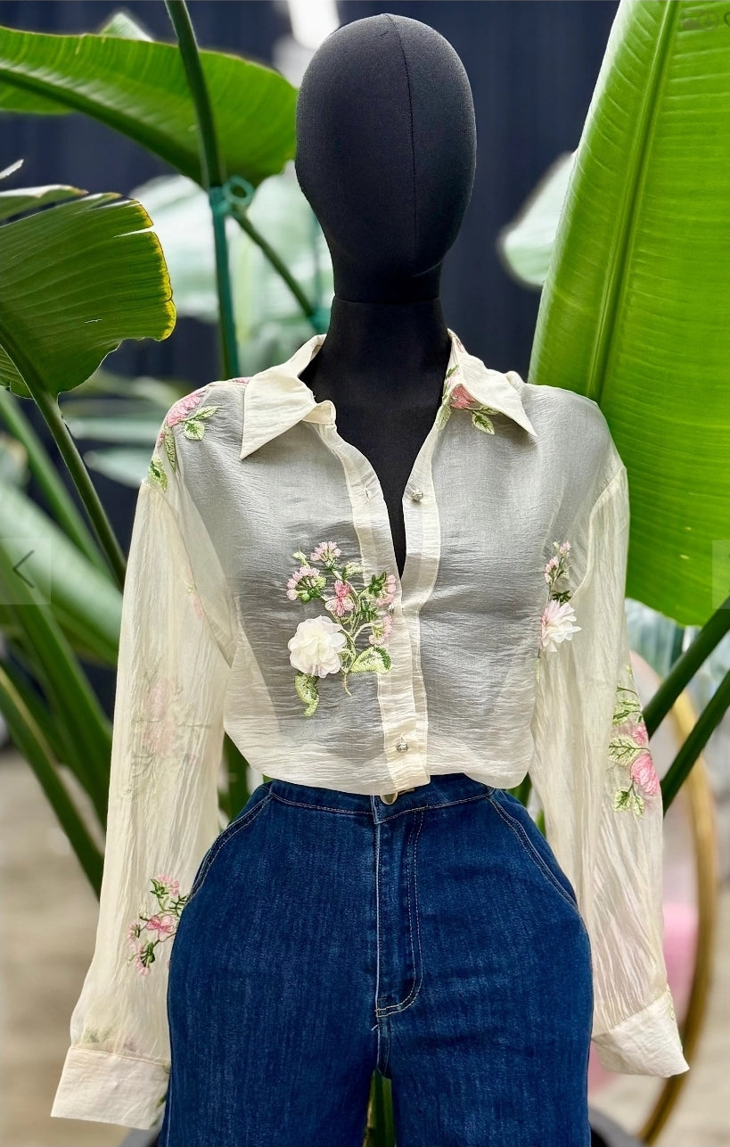 Camisa Manga larga Flowers