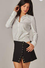 Body Stretch Manga Larga Blanco
