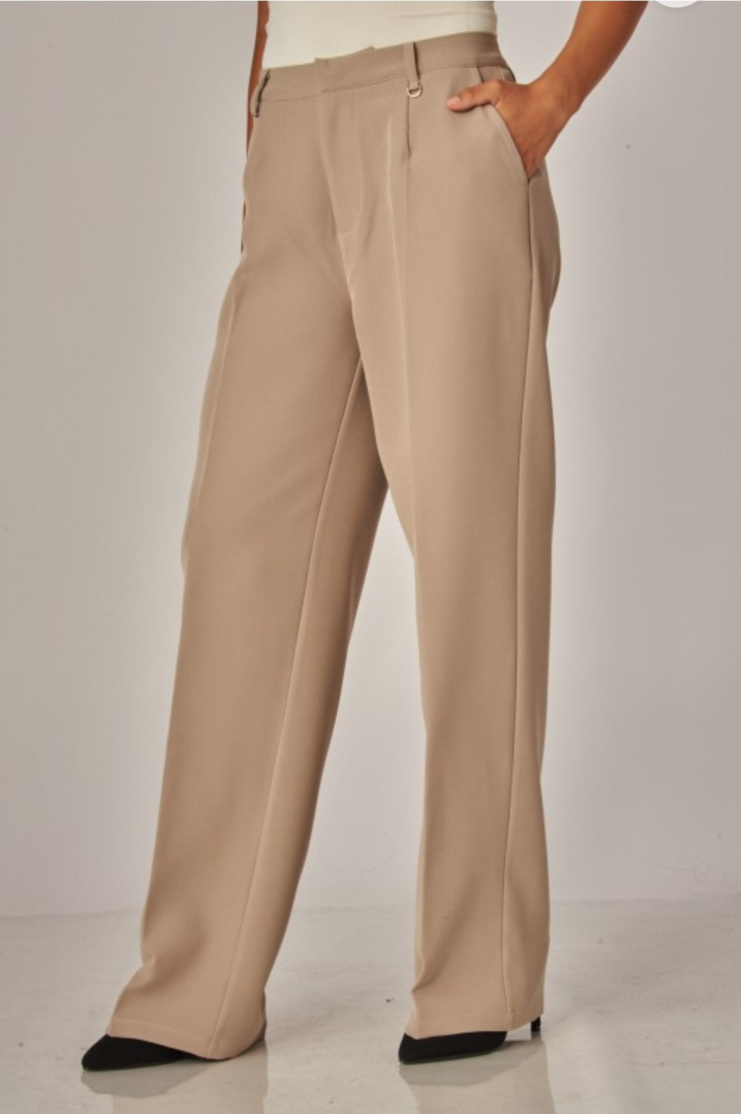 Pantalón Trouser Vestir Taupe