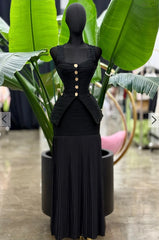 Set de falda & vest negro