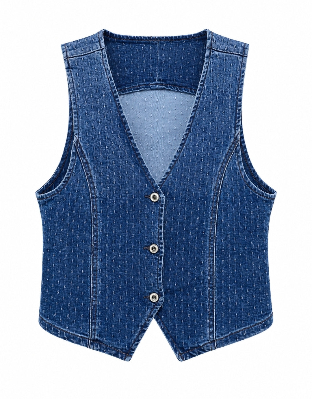 Vest Denim Azul Marino Stretch (sólo)