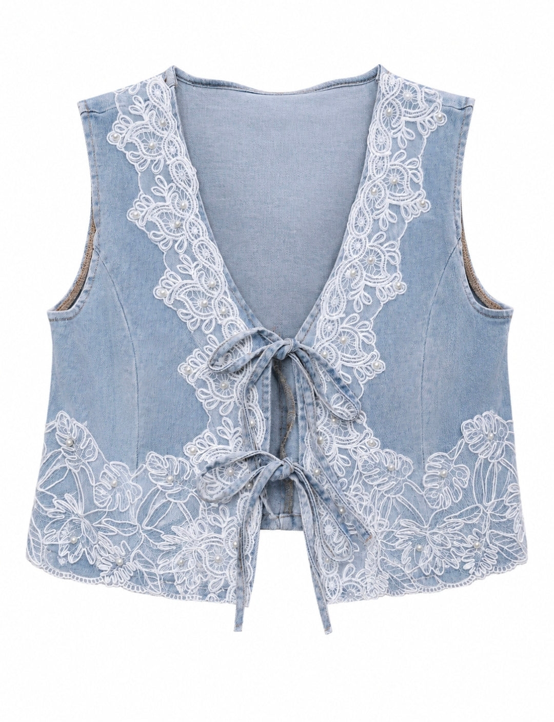 Vest Mahón & Lace y Perlas