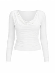 Camisa Manga Larga Spandex Blanca