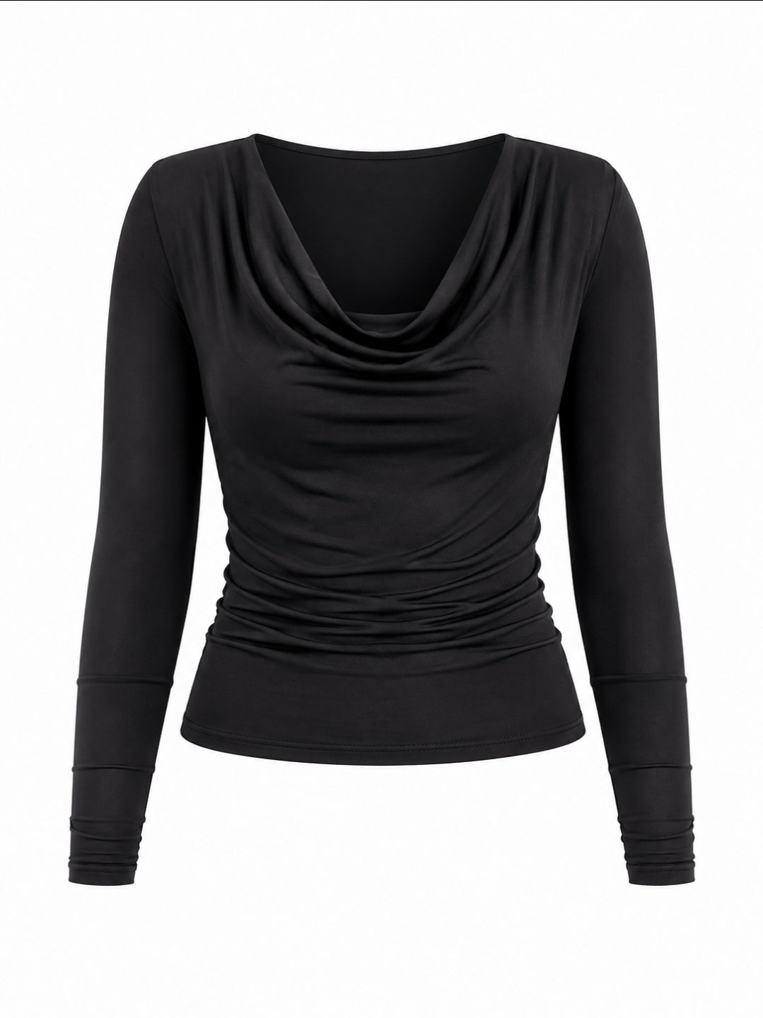 Camisa Manga Larga Spandex Negra