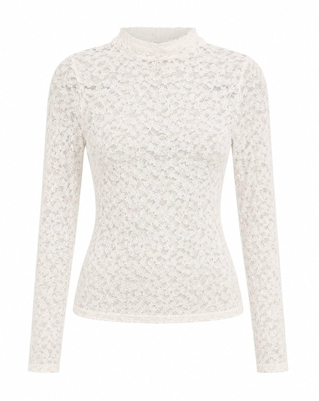 Camisa en lace blanca línea colombiana