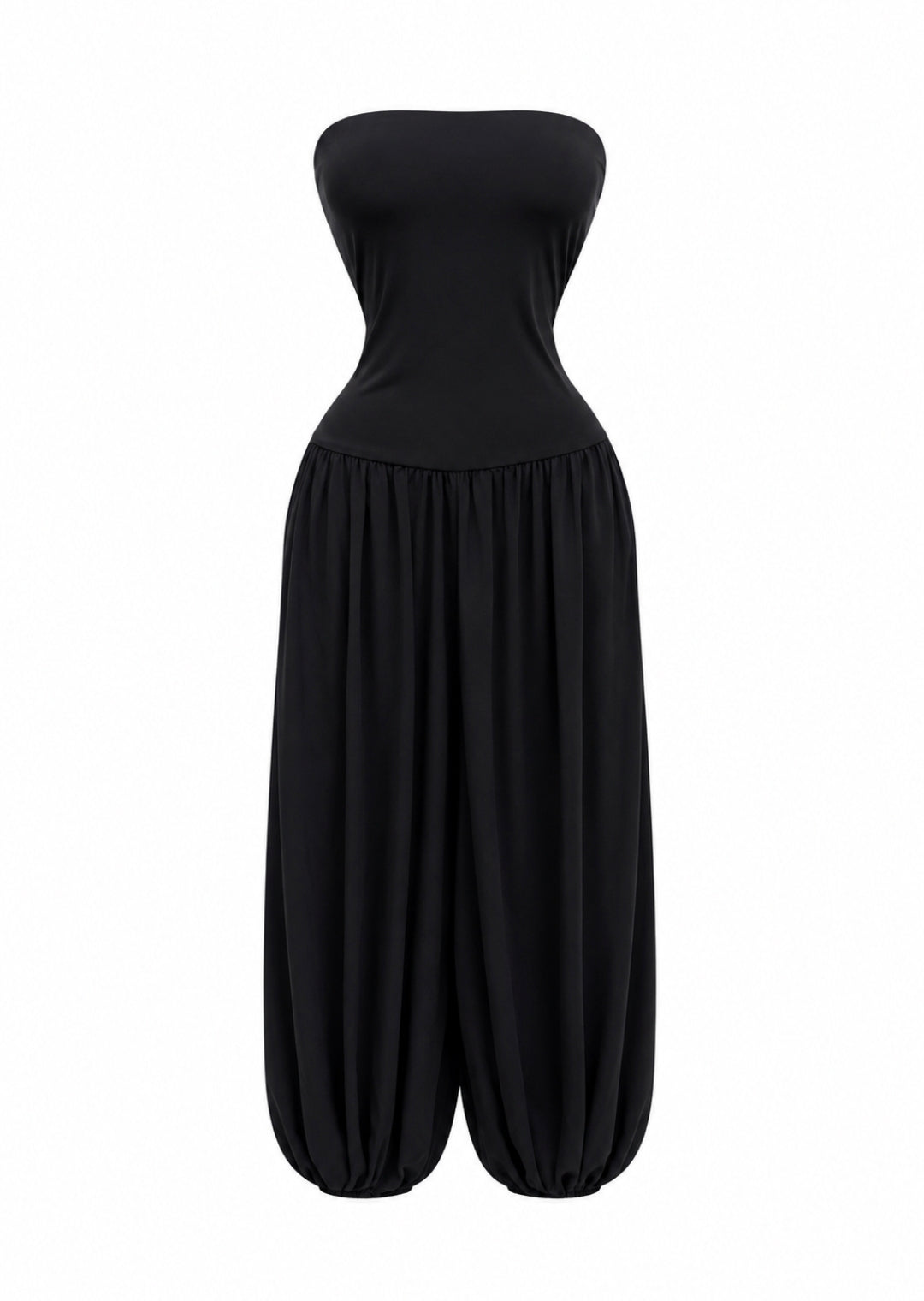 Jumpsuit Strapless Negro Aladin Strech