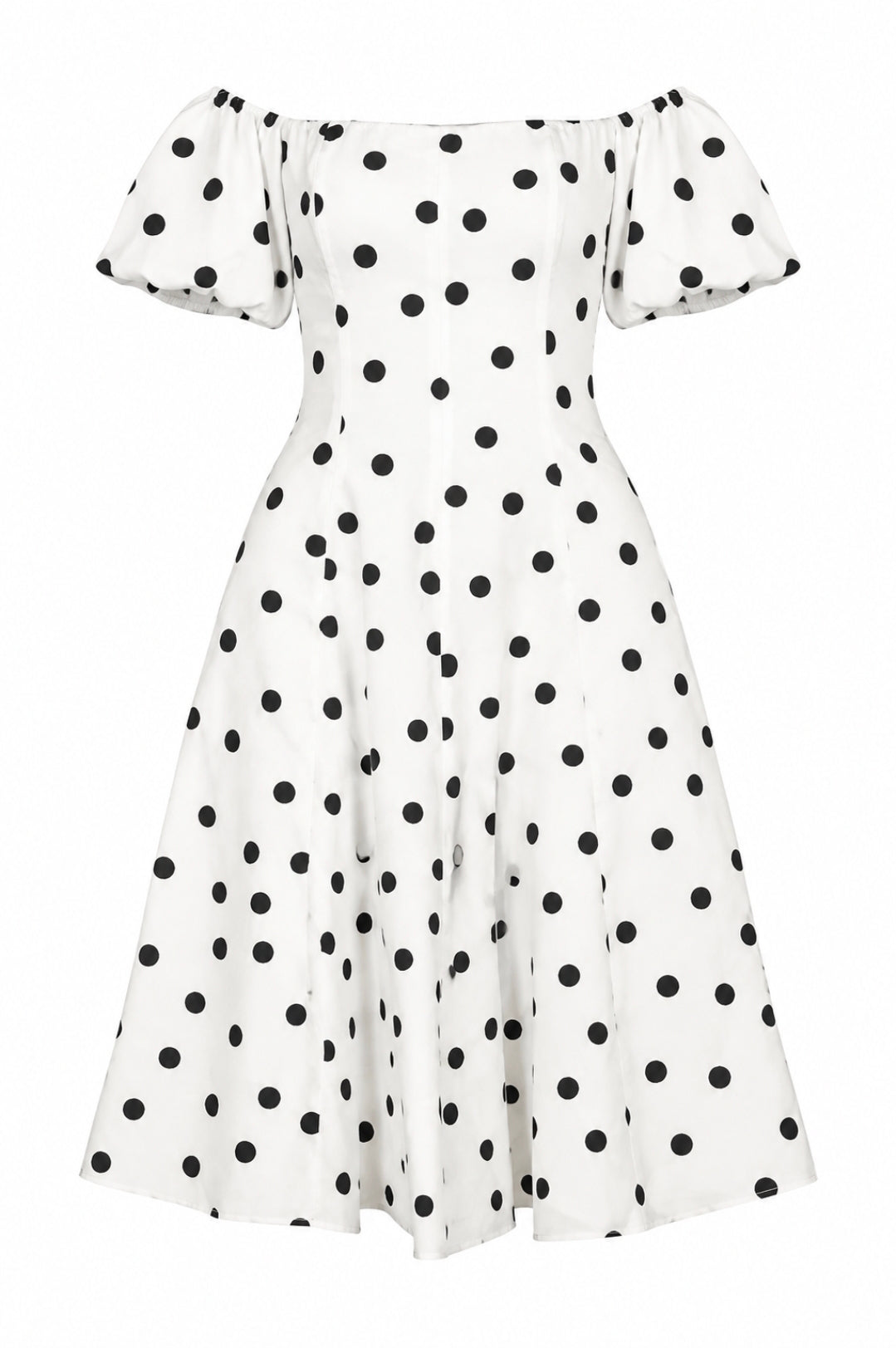 Traje Polka Dot Blanco & Negro