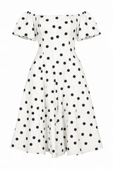 Traje Polka Dot Blanco & Negro